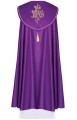 Kapa fioletowa z galonem i haftem IHS-3