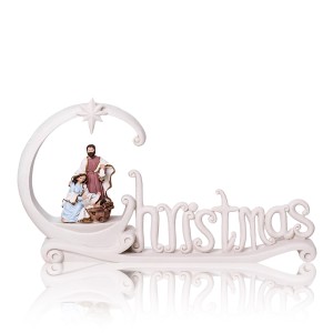 Szopka bożonarodzeniowa - Święta Rodzina - z podświetleniem LED