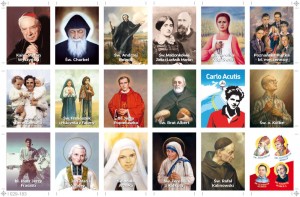 Naklejki Świętych MIX - papierowe blankiet