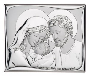 Obrazek posrebrzany św. Rodzina DS11/2