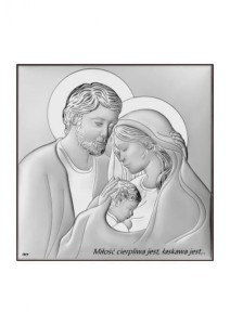 OBRAZEK POSREBRZANY ŚW. RODZINA DS115/1