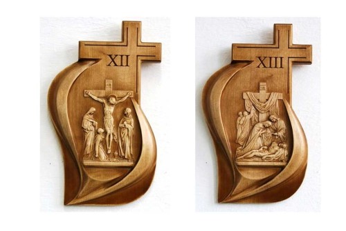 stacje Drogi Krzyżowej do kościoła-1