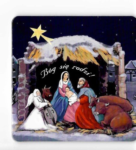 Podkładka korkowa świąteczna "Bóg się rodzi"