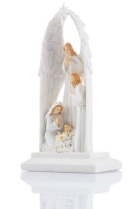 Szopka Bożonarodzeniowa LED Anioł - Święta Rodzina KS14A067