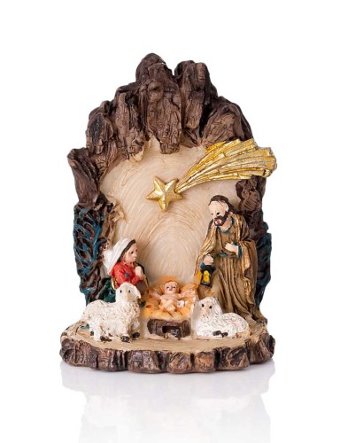 małą szopka świąteczna