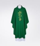 Ornat zielony z haftem  1-196-3