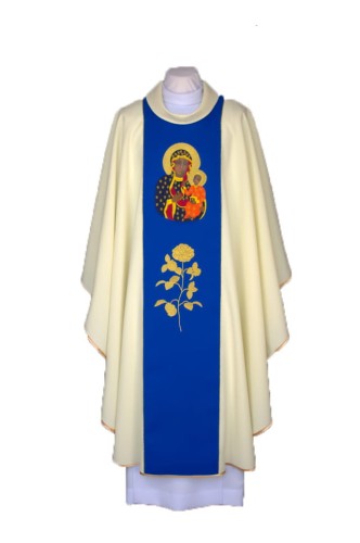 Ornat z wizerunkiem Matki Boskiej Częstochowskiej