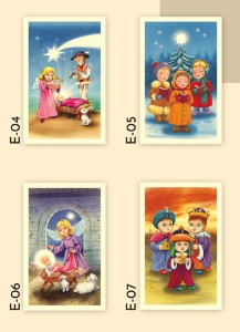 Obrazki kolędowe dziecięce - paczka 100 sztuk - wizyta duszpasterska