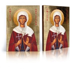 IKONA Z CERTYFIKATEM ŚWIĘTA KRYSTYNA