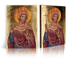 Ikona z certyfikatem - Święta Wiktoria