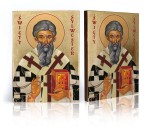 Ikona z certyfikatem - Święty Sylwester