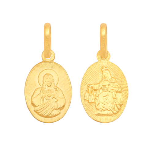 medalik złoty matka boża szkaplerzna