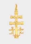 Krzyżyk karawaka ze złota 14 karatowego 