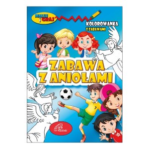 Zabawa z aniołami. Kolorowanka z zabawami