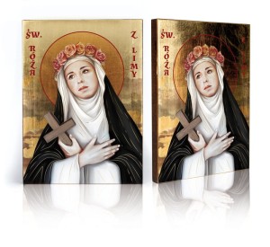 Ikona z certyfikatem - Święta Róża z Limy