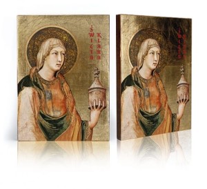 Ikona z certyfikatem - Święta Klara