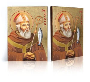 Ikona z certyfikatem - Święty Zenon