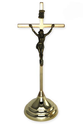 krzyżyk stojący złoty