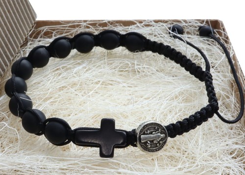 Różaniec na rękę onyks