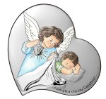 Obrazek posrebrzany - pamiątka Chrztu Świętego W/6748