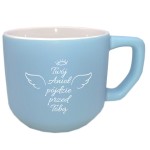 Kubek KX błękitny "Twój Anioł pójdzie przed tobą"