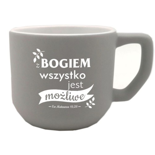 Kubek "Z Bogiem wszystko jest możliwe"