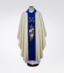 Ornat Maryjny z modrakowym pasem 1-368-18