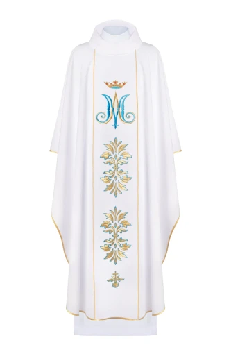 biały ornat Maryjny-1