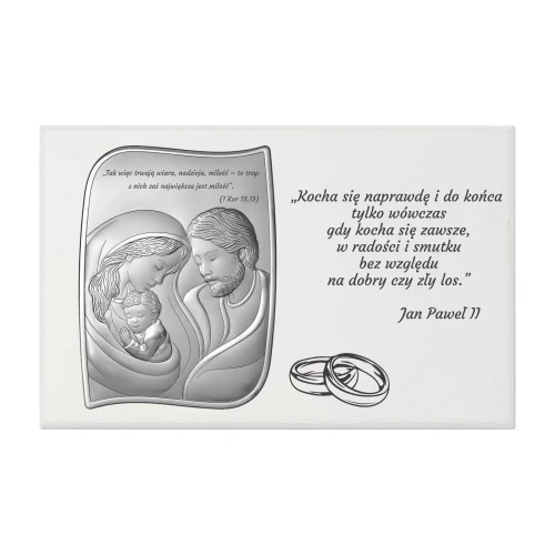 obrazek posrebrzany Św. Rodzina