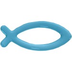 Rybka - naklejka na samochód - kolor niebieski