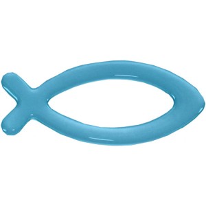 Rybka - naklejka na samochód - kolor niebieski