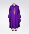 ornat fioletowy z haftem krzyża-2