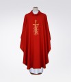 ornat czerwony z haftem krzyża-2