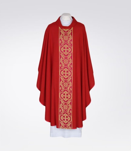 czerwony ornat mszalny