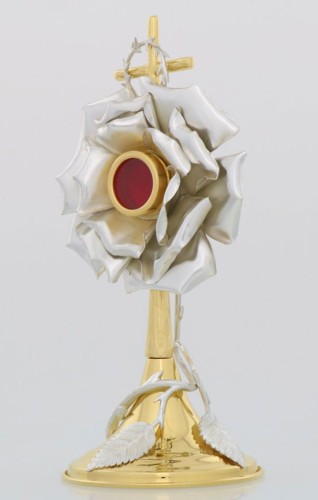 relikwiarz z motywem róży