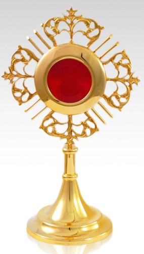 relikwiarz z dużą luną