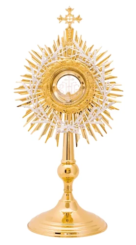 monstrancja złocona