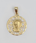 ZŁOTY MEDALIK Z WIZERUNKIEM MATKI BOSKIEJ 