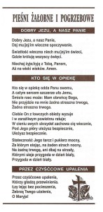 Pieśni żałobne i pogrzebowe - broszura 25 szt.