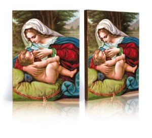 Ikona z certyfikatem - Matka Boża Karmiąca