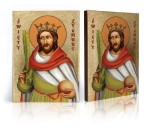 Ikona z certyfikatem - Święty Zygmunt