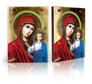 Ikona z certyfikatem - Matka Boża Kazańska