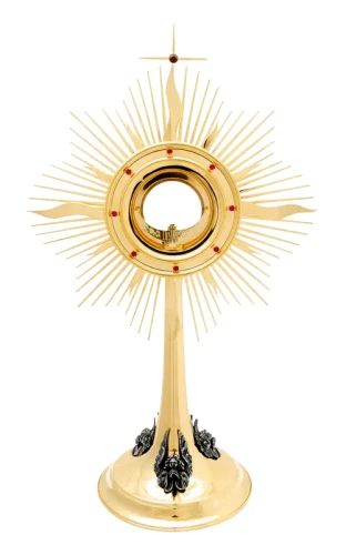 monstrancja z aniołami