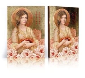 Ikona z certyfikatem - Święta Dorota