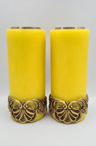 świeca z ornamentem