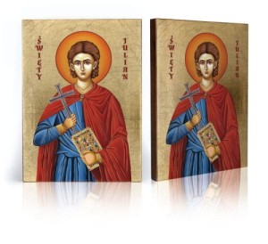 Ikona z certyfikatem - Święty Julian