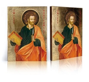 Ikona z certyfikatem - Święty Bartłomiej