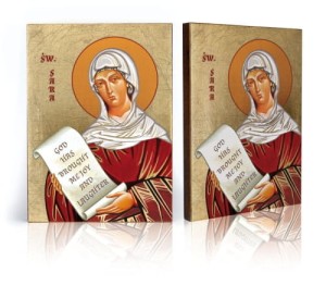 Ikona z certyfikatem - Święta Sara