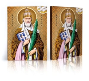 Ikona z certyfikatem - Święty Fabian