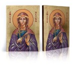 Ikona z certyfikatem - Święta Alina